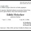 Kuchar Edith 1924-2006 Todesanzeige